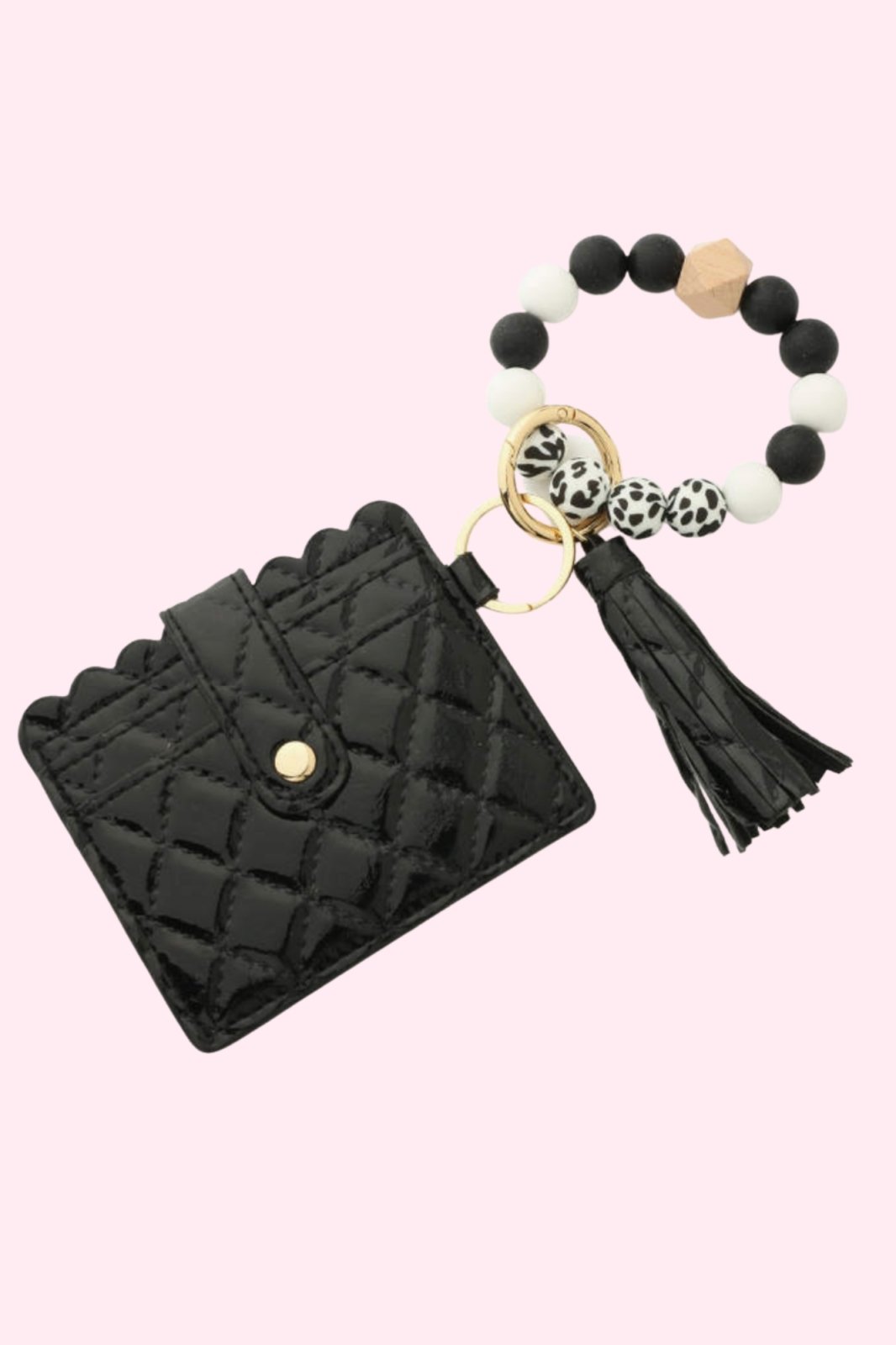 Black Quilted Wristlet - GYTO Collective - Get Your Teach On