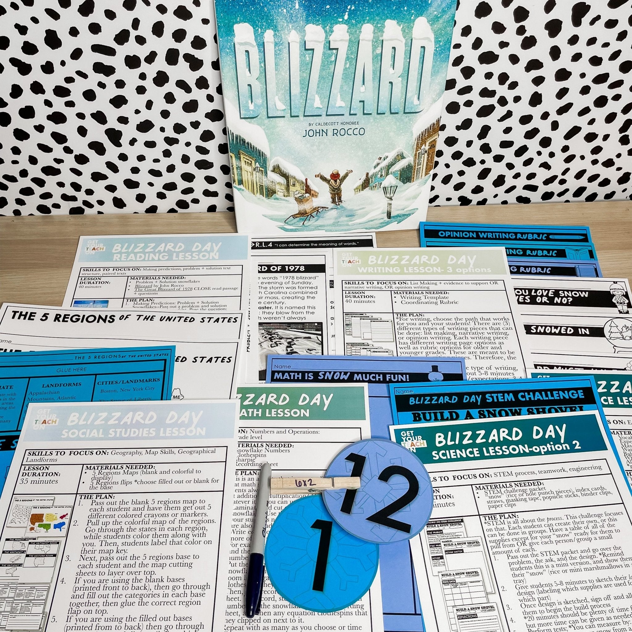 Blizzard Day FREE Cross-Curricular Unit - GYTO Collective - Get Your Teach On