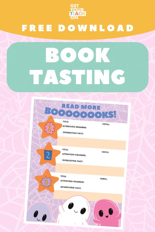 Book Tasting - Halloween Freebie - GYTO Collective - Get Your Teach On
