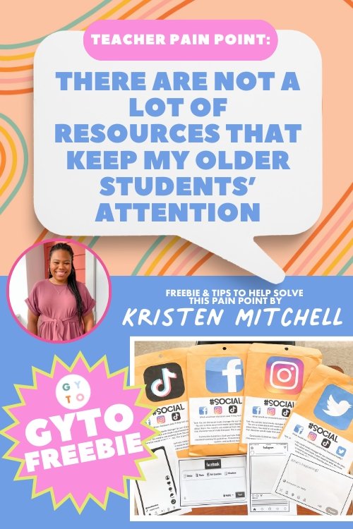 Character Social Media Free Resource - GYTO Collective - Get Your Teach On