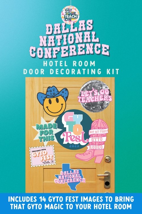 Door Decorating Kit - 2023 National Conference - GYTO Collective - Get Your Teach On