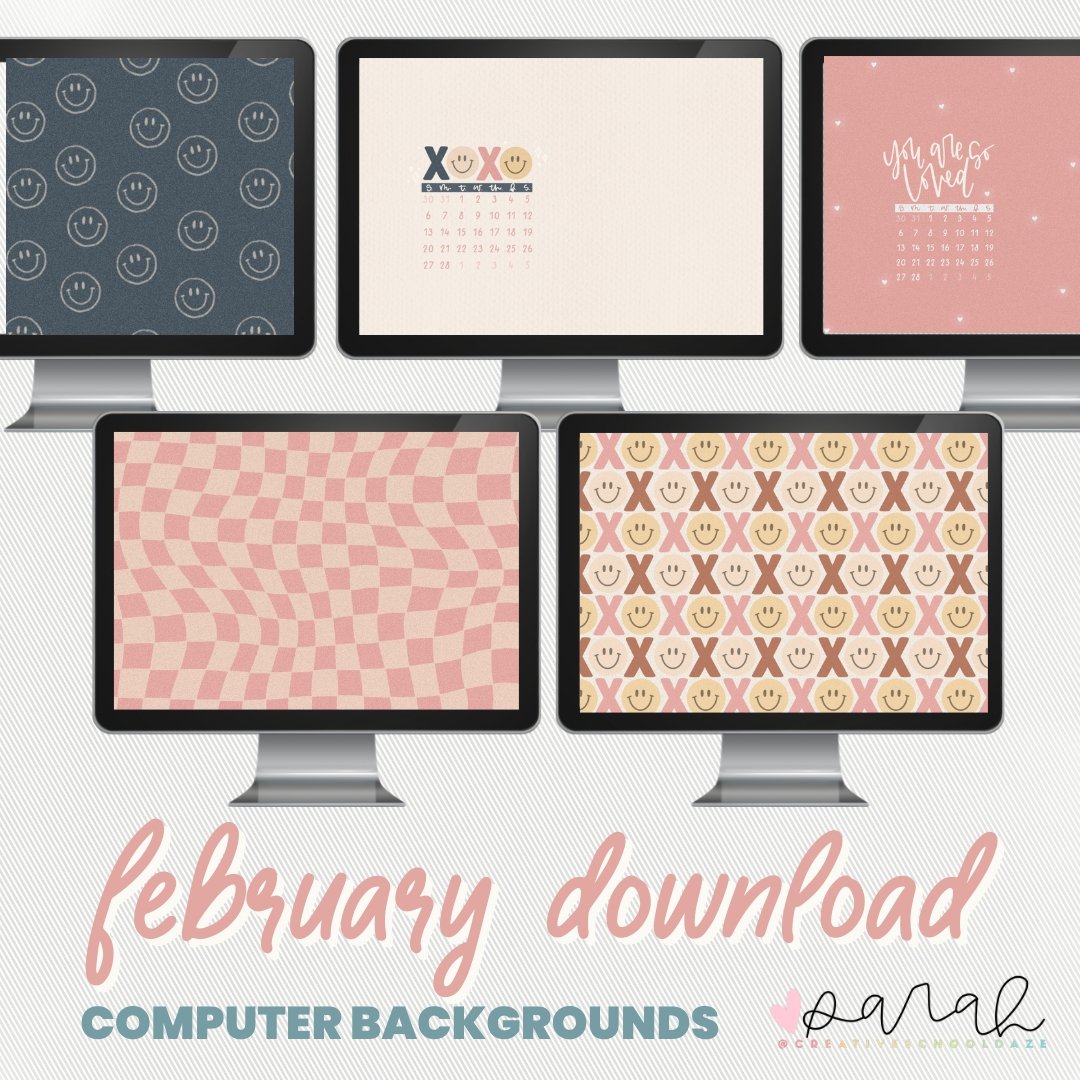 February Backgrounds & Graphics