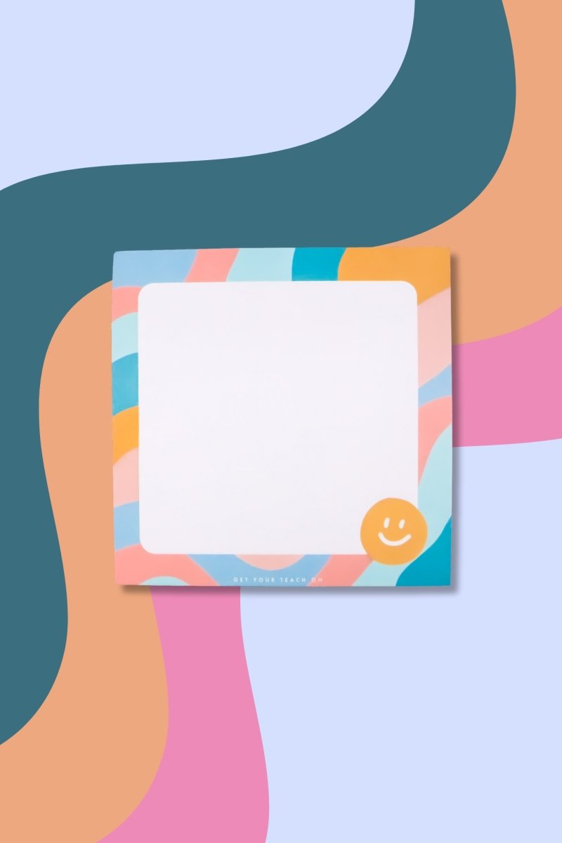 Groovy Smiley Reminder Sticky Notes - GYTO Collective - Get Your Teach On