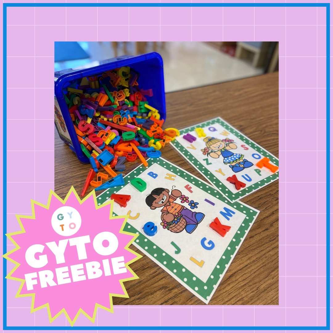 Letter Recognition Free Resource - GYTO Collective - Get Your Teach On