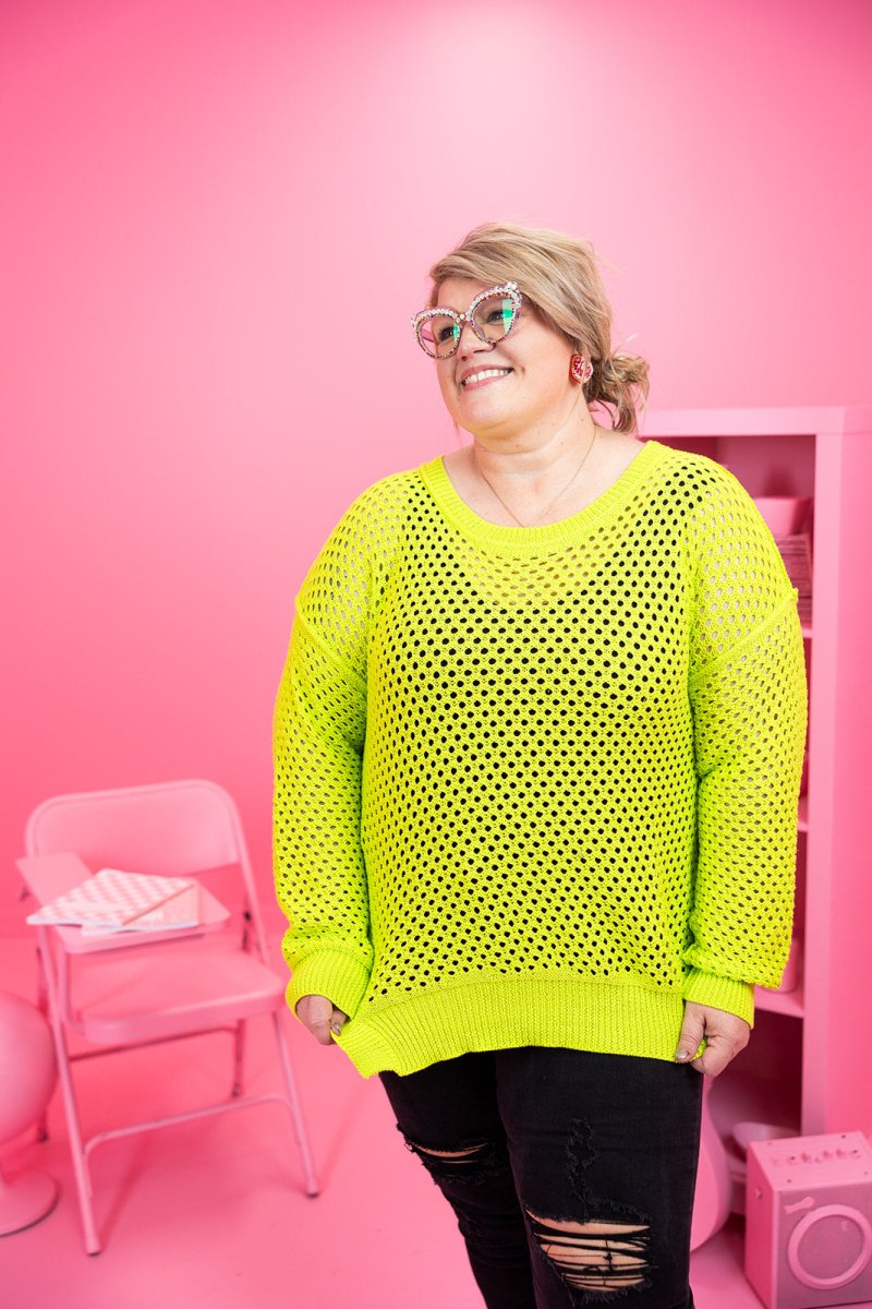Neon Green Sweater - GYTO Collective - Get Your Teach On