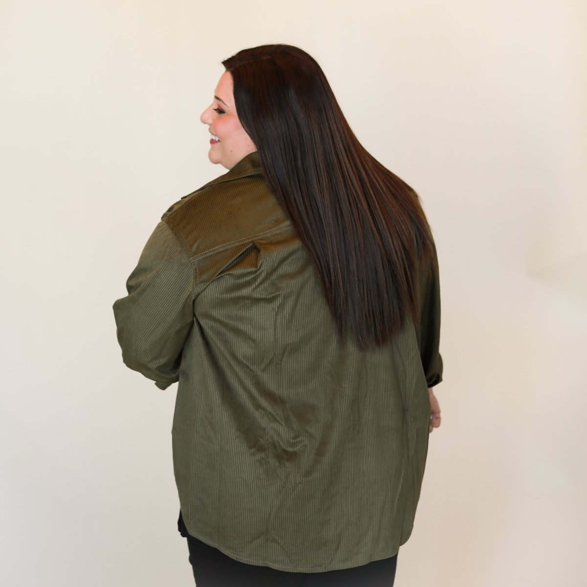 Olive Long Sleeve Button Up - GYTO Collective - Get Your Teach On