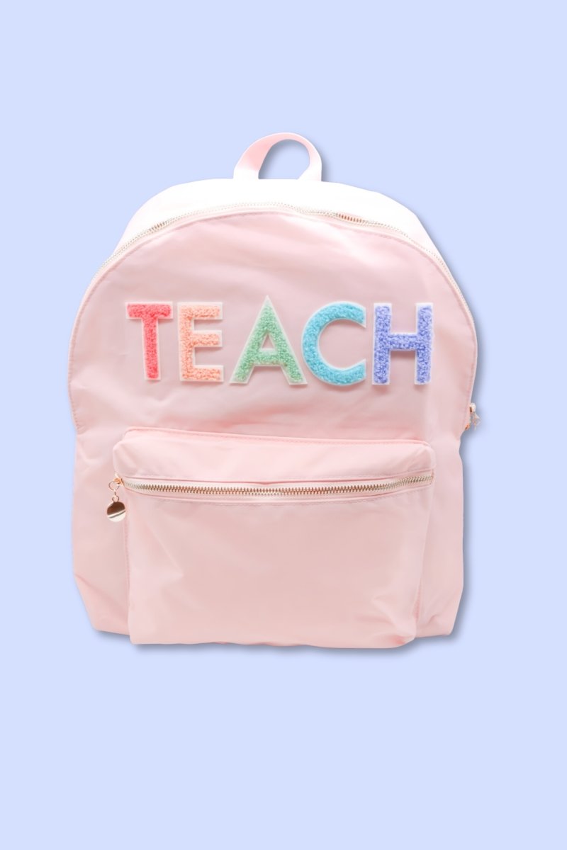 Pink TEACH Patch Backpack - GYTO Collective - Get Your Teach On