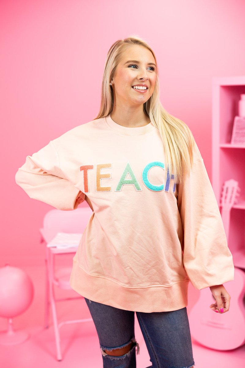 Pink Teach Sweatshirt - GYTO Collective - Get Your Teach On