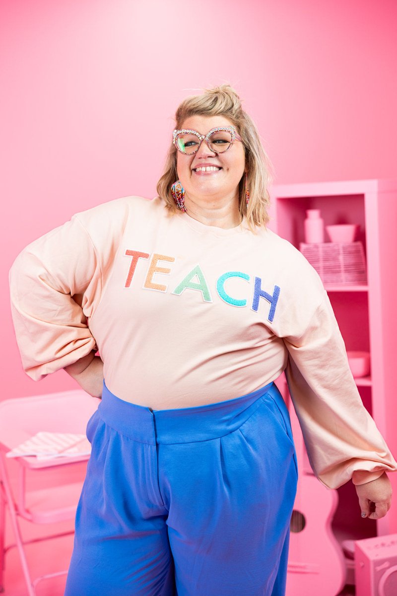 Pink Teach Sweatshirt - GYTO Collective - Get Your Teach On