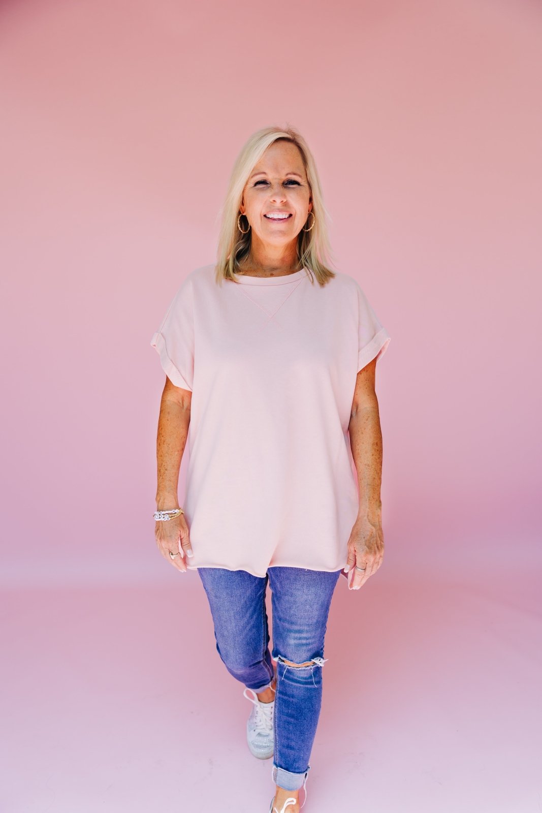Pink Terry Top - GYTO Collective - Get Your Teach On