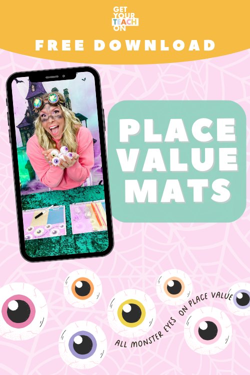 Place Value Mats - Halloween Freebie - GYTO Collective - Get Your Teach On