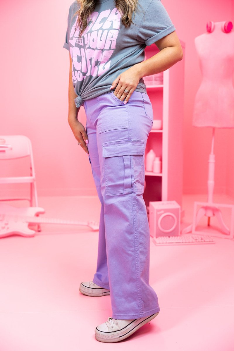 Purple Cargo Pants - GYTO Collective - Get Your Teach On