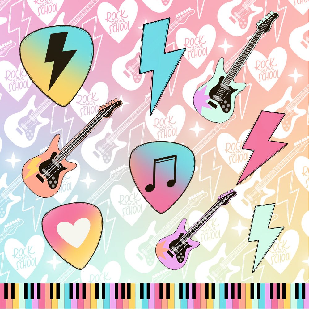 Rock Your School Graphics & Backgrounds (50-Pack)