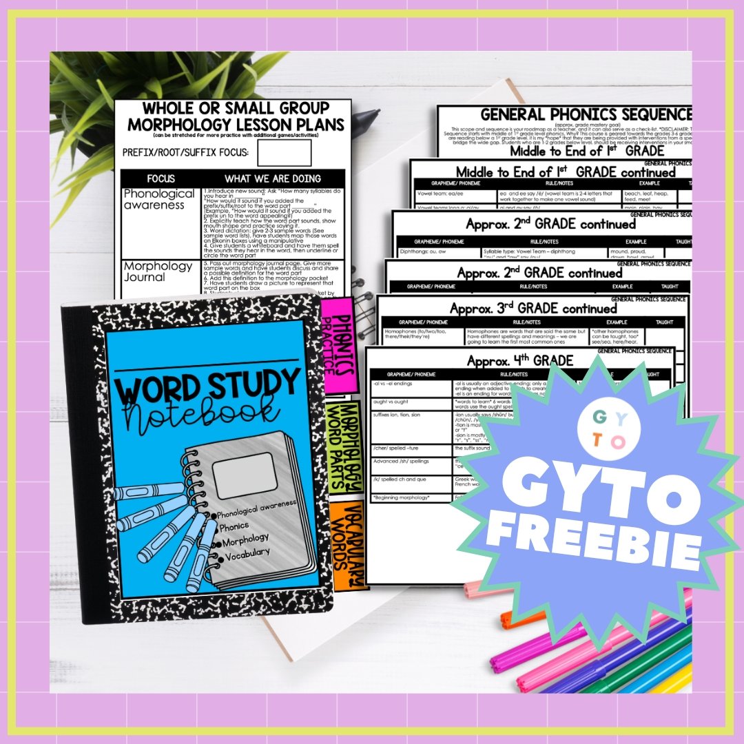 Science of Reading for Upper Elementary Free Resource - GYTO Collective - Get Your Teach On