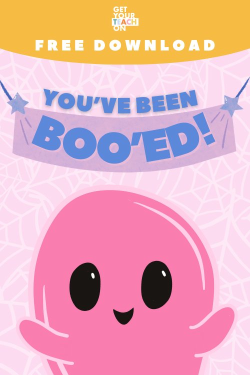 You've Been Booed - Halloween Freebie - GYTO Collective - Get Your Teach On